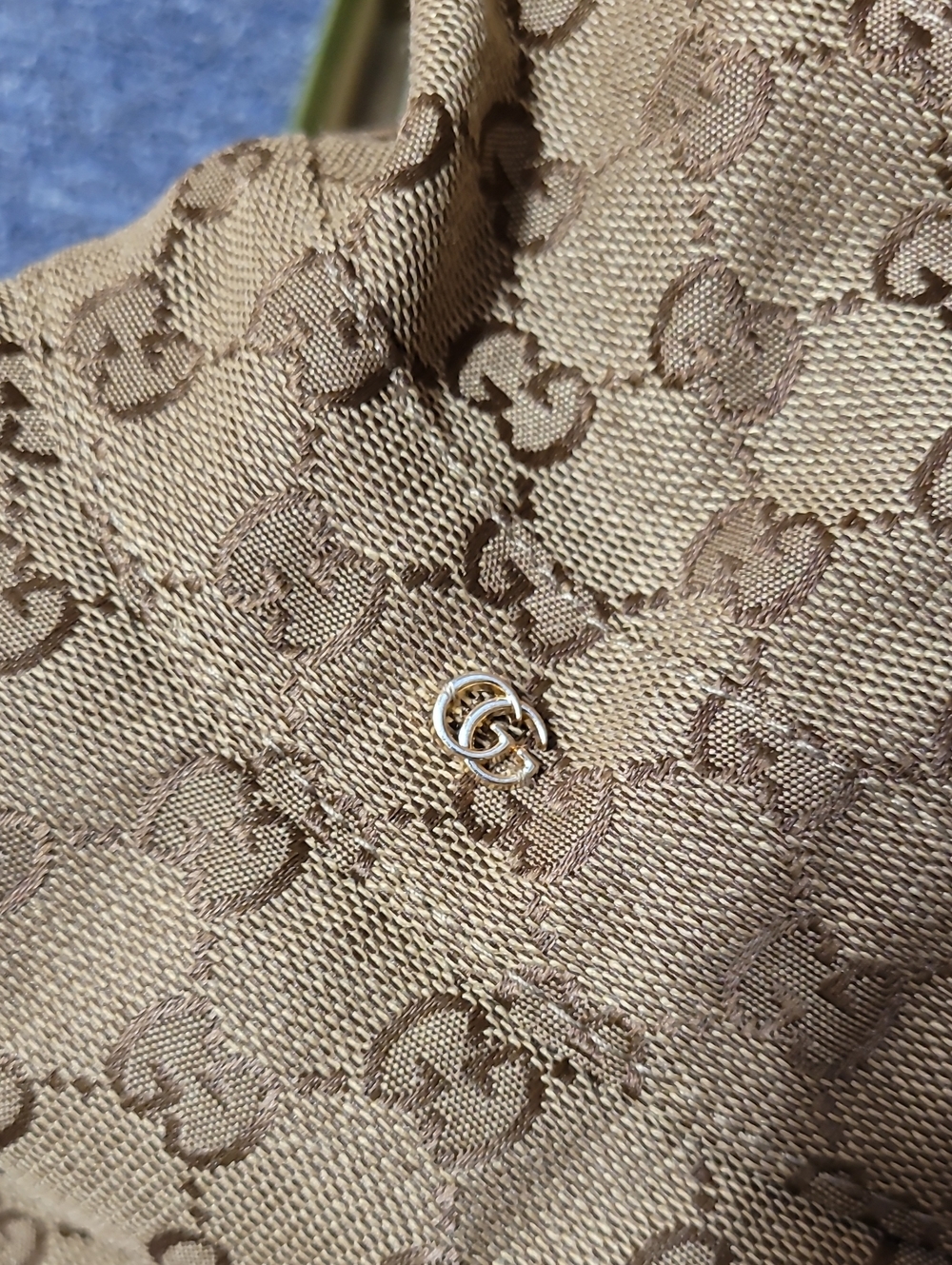 Gucci Beige Monogram Wide-Brim Bucket Hat - Picture 3 of 8